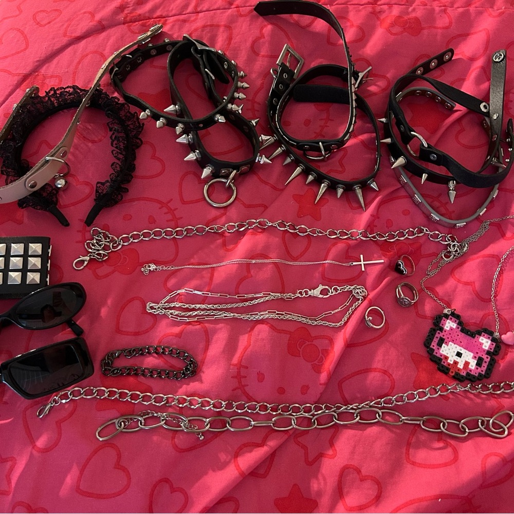 Goth/Punk Jewelry Lot